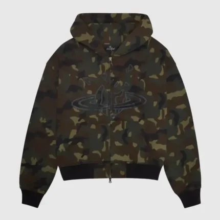 Broken Planet Camo Planet Zip-Up Hoodie