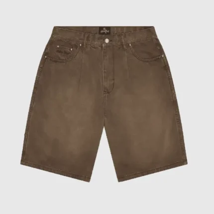 Broken Planet Denim Shorts Washed Brown