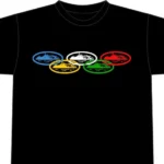 Corteiz Alcatraz Olympic T Shirt Black