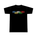 Corteiz Alcatraz Olympic T Shirt Black