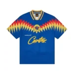 Corteiz Club RTW Football T Shirt Blue