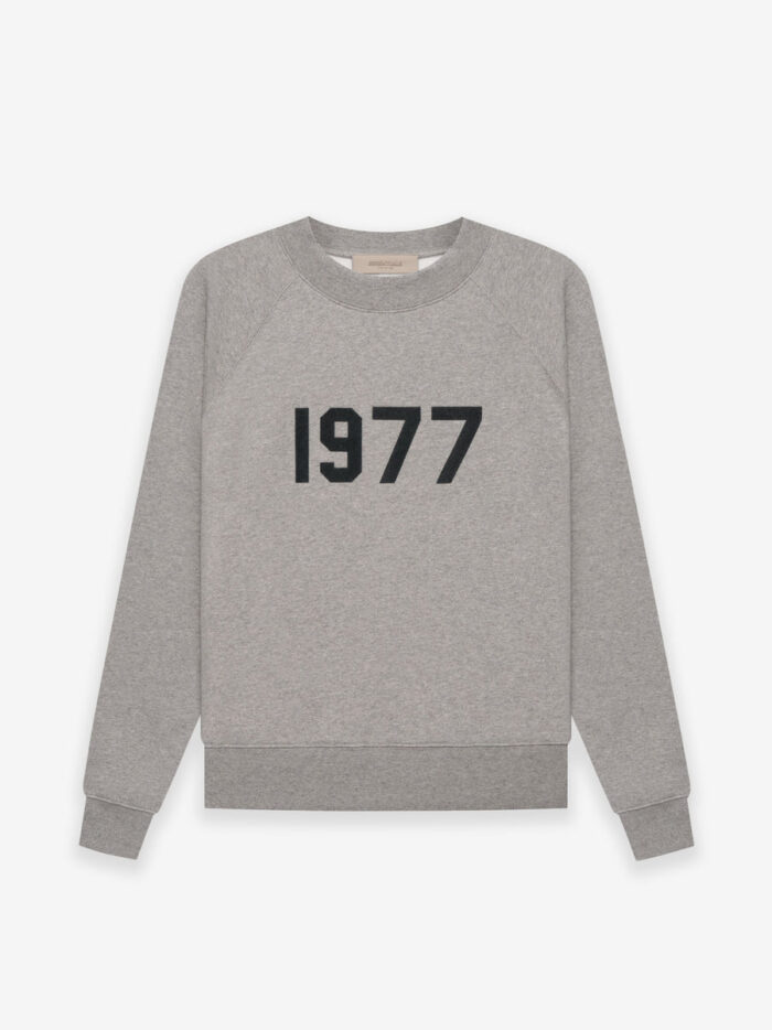 Essentials Crewneck 1977 Sweatshirts – Dark Gray