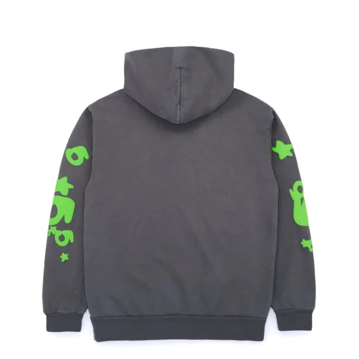 Sp5der Slate Grey Beluga Hoodie