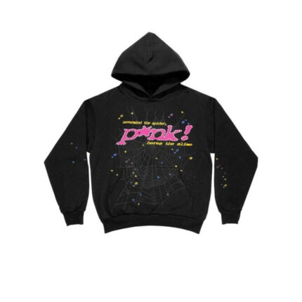 Sp5der Young Thug Black Pink Hoodie