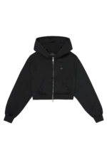 Basics Cropped Zip-Up Hoodie