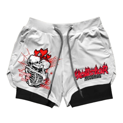 Hellstar Graphic Gym White Shorts